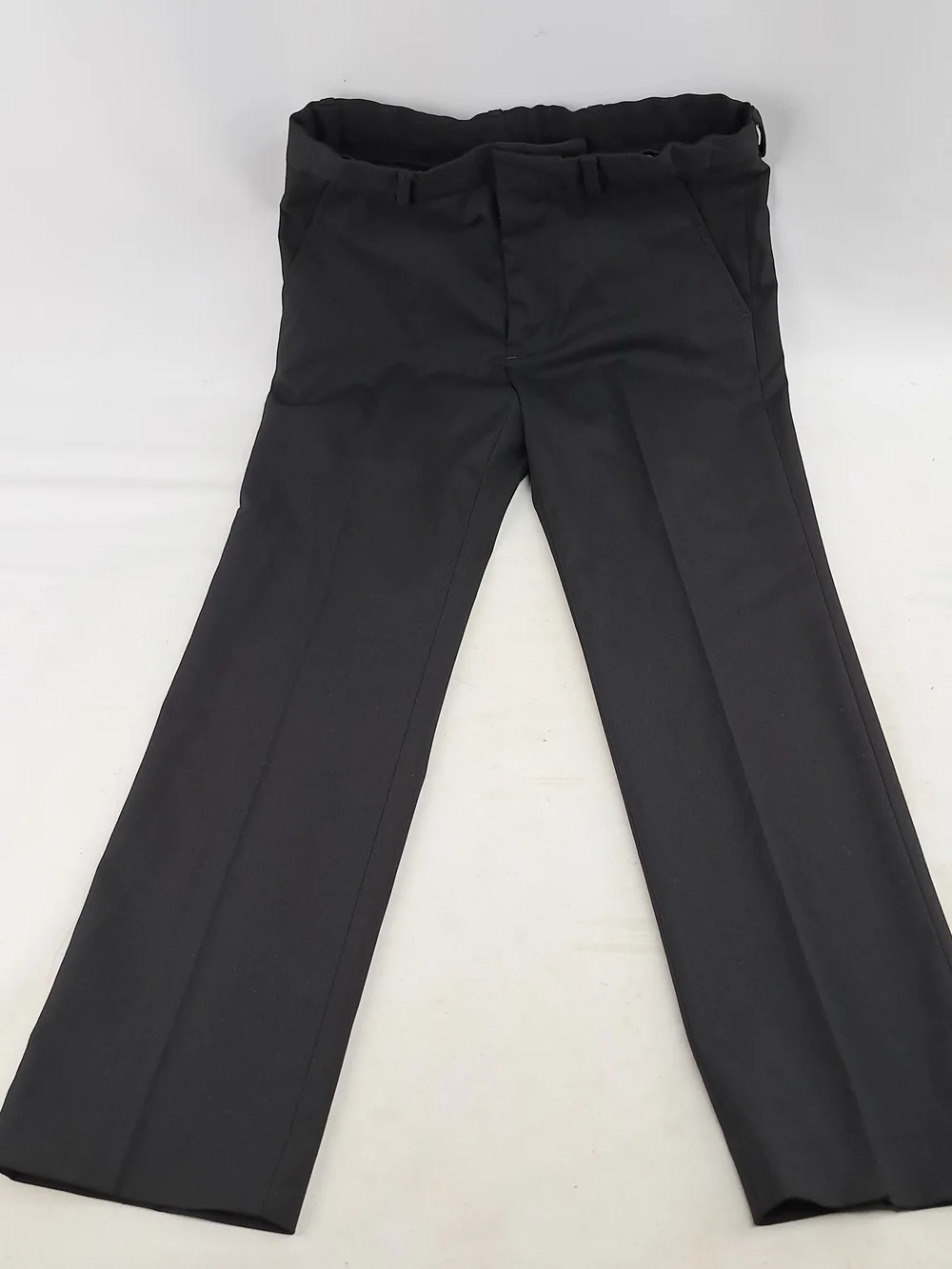 Black Boys Dress Pants Elastic Waist Pull On Formal Slacks Pants Size 8 Regular